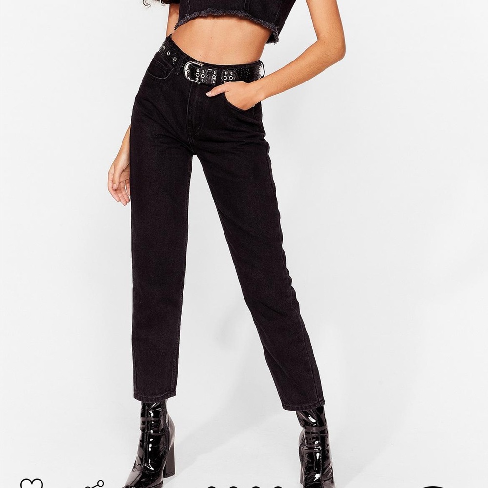 Nasty Gal Debbie High Waisted Mom Jeans
